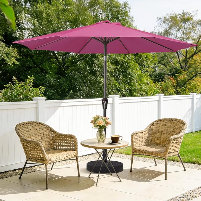 MEWAY 9ft Patio Umbrella Outdoor Table Umbrellas - Image 2