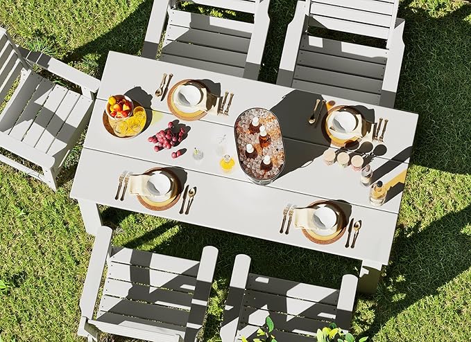 GREENVINES Outdoor Dining Chairs Set of 2 | HDPE | Patio Chair | All-Weather | - Image 4