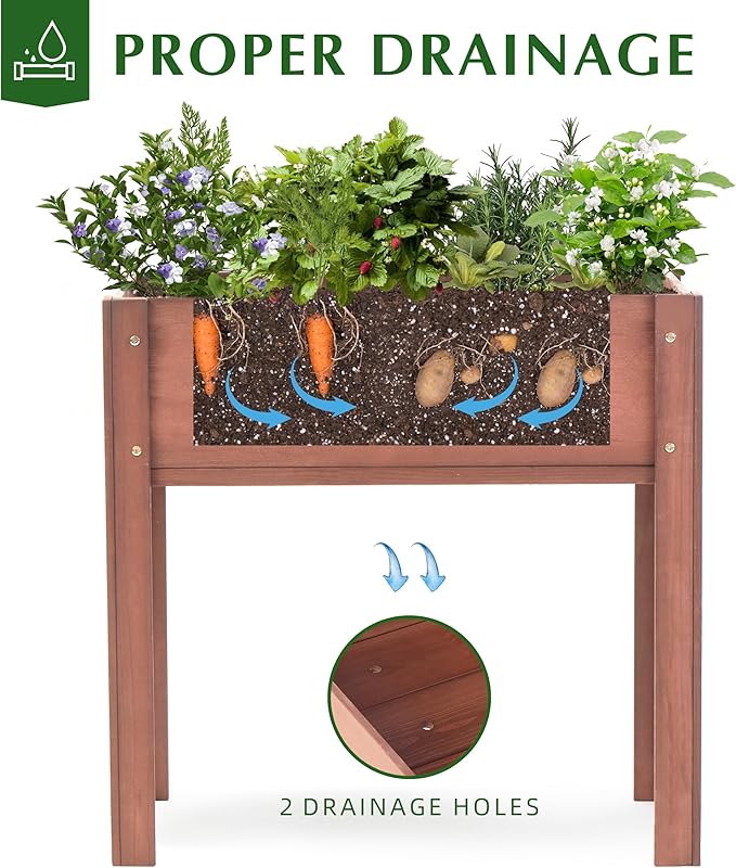 SoliWood Set of 2 Raised Garden Bed - Image 5