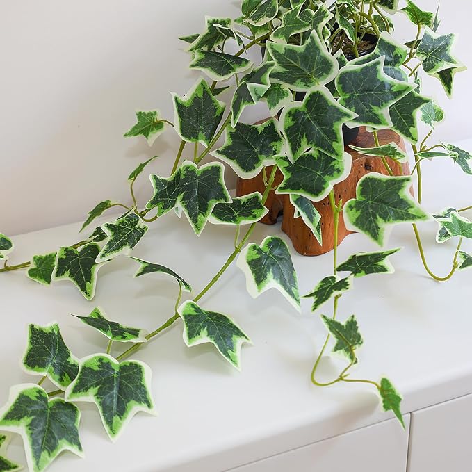 Fake English Ivy Plants in Pots Set of 2 – Realistic Artificial Ivy Greenery - Image 7