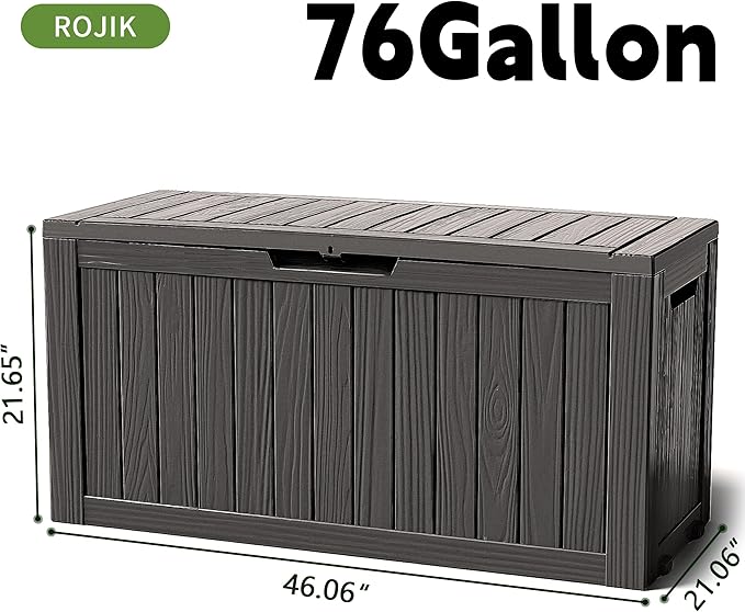 ROJIK Outdoor Storage Housing Deck Box - Image 2