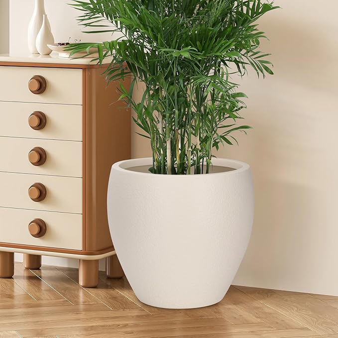 Plant Pots 17.5/14.8/12.2 inch Set of 3, Flower Pots - Image 5