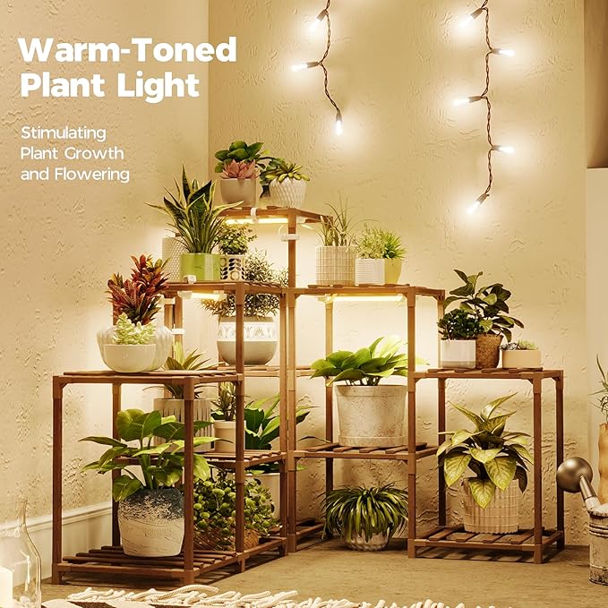 Bamworld Plant Stand with Grow Lights - Image 2
