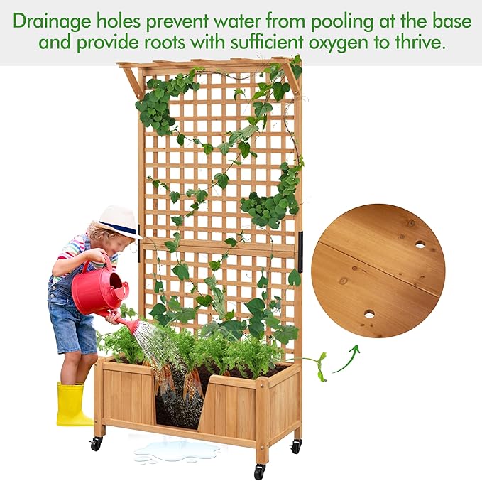 Yaheetech 72" H Horticulture Garden Planter - Image 5