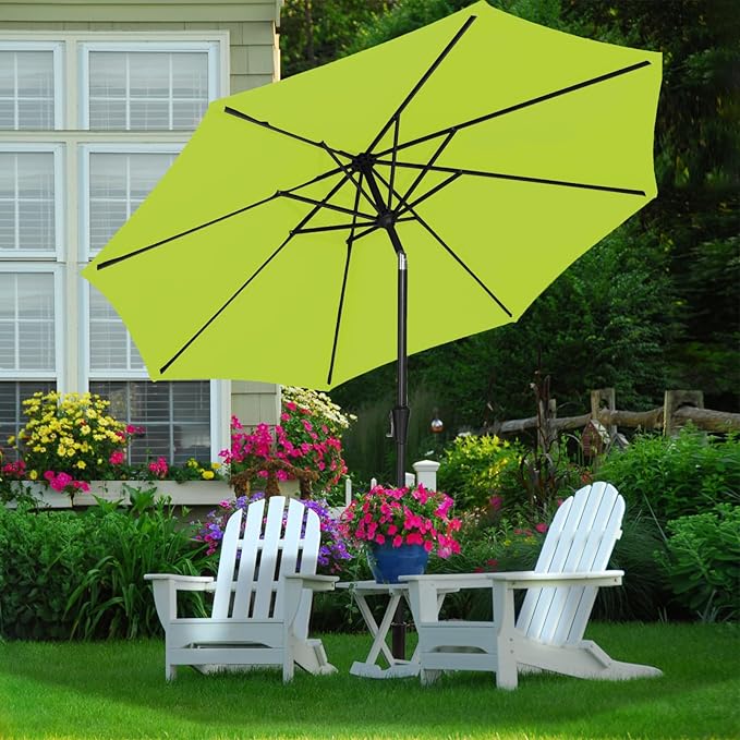 MEWAY 10ft Patio Umbrella Outdoor Table Umbrellas - Image 3