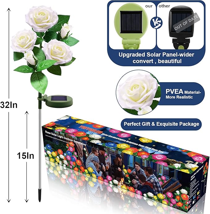 Solar Flower Lights Outdoor - Image 3