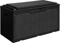 Devoko 100 Gallon Waterproof Large Resin Deck Box Outdoor Storage Box Indoor by DEVOKO