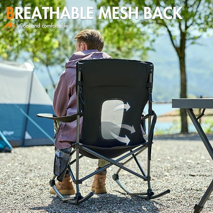 Portal Outdoor Rocking Chair Camping Folding Portable Rocker - Image 5