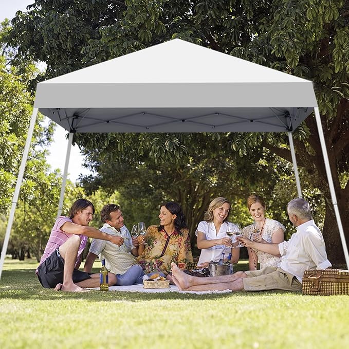 Canopy Tent, 10X10 FT Pop Up Canopy Outdoor Instant Tent Slant Legs - Image 7