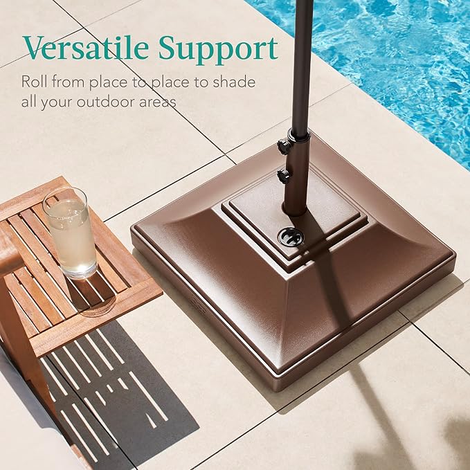 Best Choice Products Fillable Mobile Umbrella Base, Heavy Duty Base, Square - Image 5
