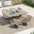 PURPLE LEAF 5 Pieces Outdoor Dining Set by PURPLELEAF