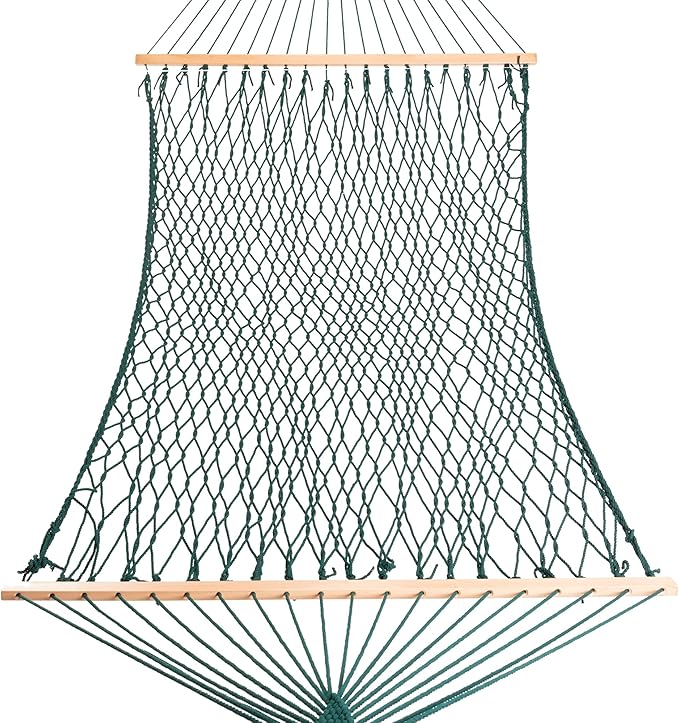 Castaway Living 13 ft. Double Traditional Hand Woven Green Polyester Rope - Image 3