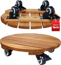 Idzo 16inches Capacity 500lbs Wood Plant Caddy by Idzo