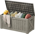 Devoko 125 Gallon Outdoor Storage Box, Waterproof Resin Deck Box by DEVOKO