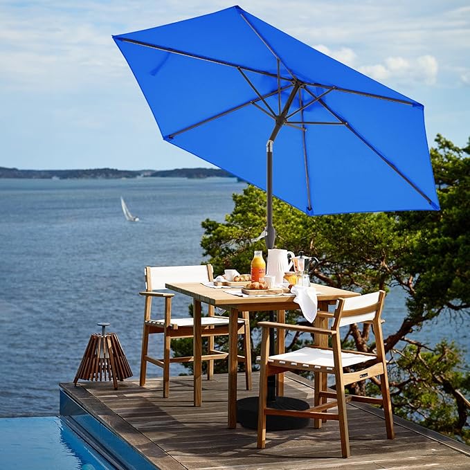 JEAREY 7.5FT Patio Umbrella Outdoor Market Umbrella - Image 4