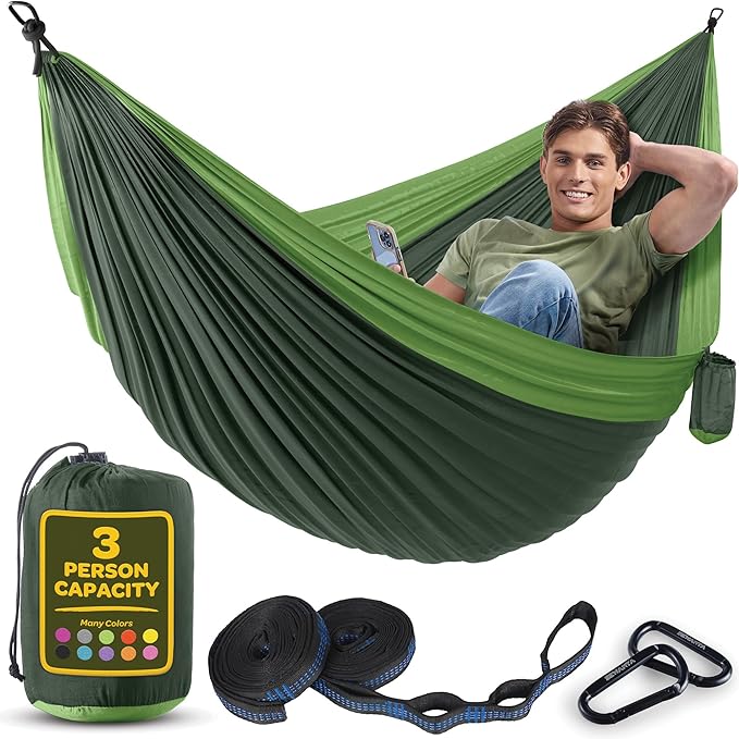 Durable Hammock 550 lb Capacity, Nylon Camping Hammock Chair by Sewanta