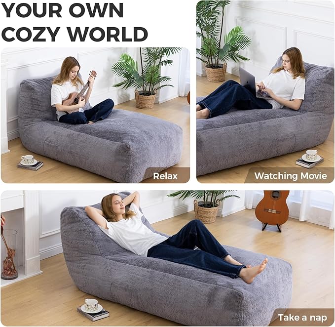 Giant Bean Bag Lounger Chair for Adults - Image 6