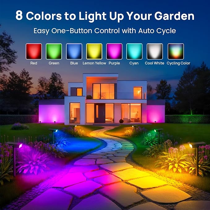 Consciot Solar Spot Lights Outdoor, Adjustable 170° Solar Outdoor Light - Image 2