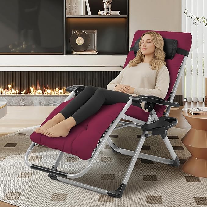 VINGLI Padded Zero Gravity Chair, Lounge Chair - Image 2