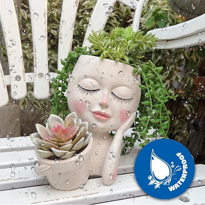 Face Plant Pot - Double Flower Pots - Image 5