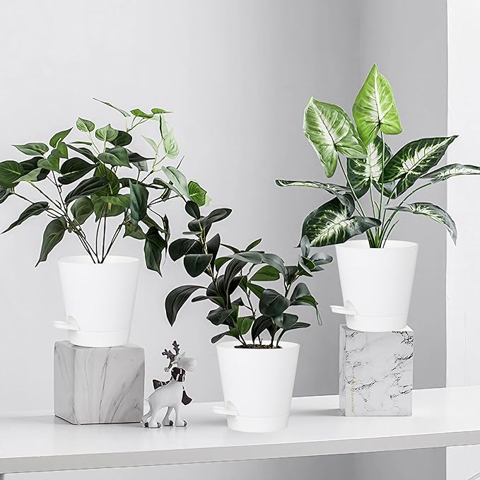 5 Pack 5 inch Self-Watering Pots, African Violets Planter - Image 9