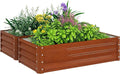 Outsunny Galvanized Raised Garden Bed, by Outsunny