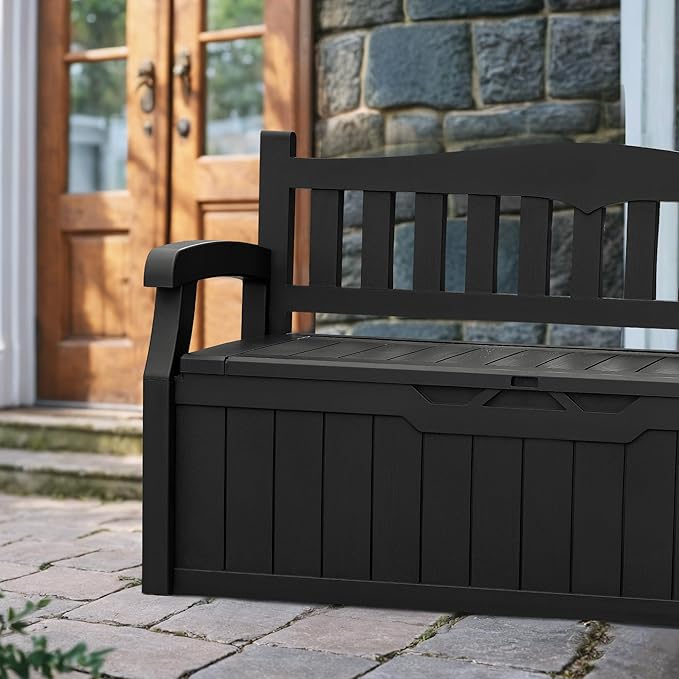 Devoko 80 Gallon Storage Bench Deck Box Lockable - Image 4