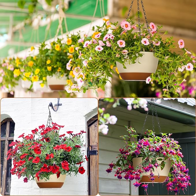 Mumufy 6 Pcs 8 Inch Hanging Planters - Image 6