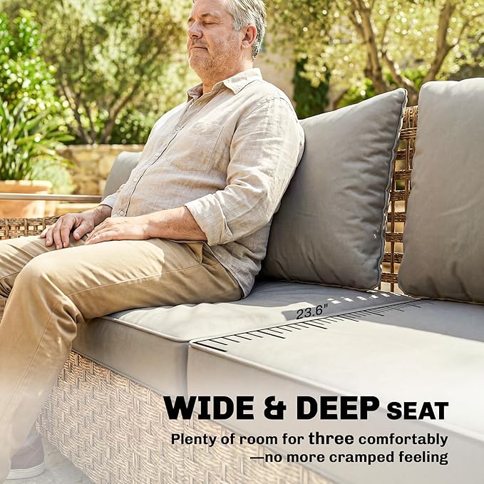 Outsunny Outdoor Patio Couch - Image 4