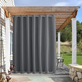 NICETOWN Outdoor Curtain for Patio Waterproof Extra Long 120" L, Fixed by NICETOWN