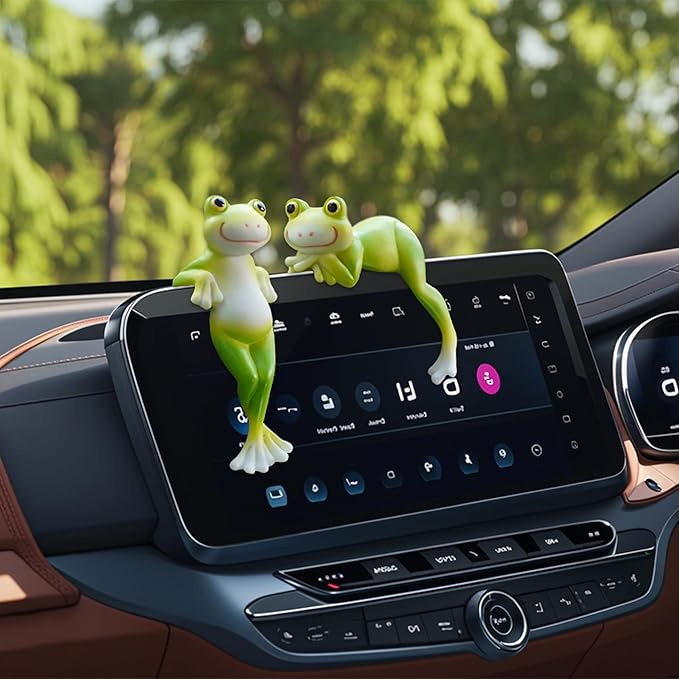 2PCS Frog Figurines Plant Garden Statue Ornament, Funny Plant Decoration - Image 6