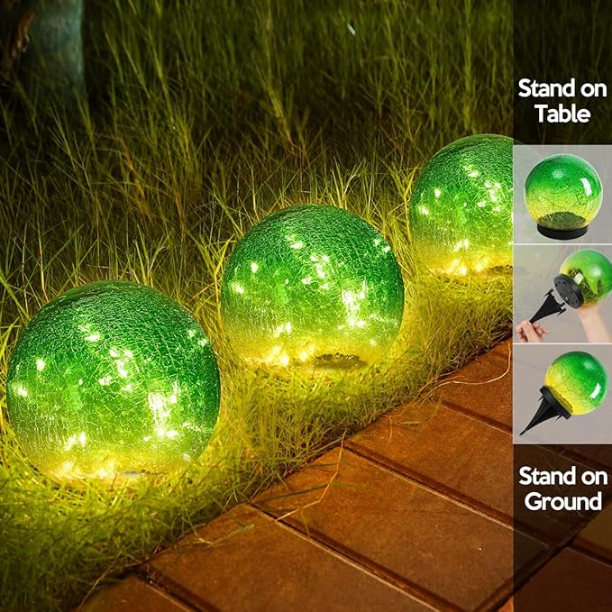 Outdoor Waterproof IP65 Solar Globe Lights, Led Solar Light Balls - Image 7