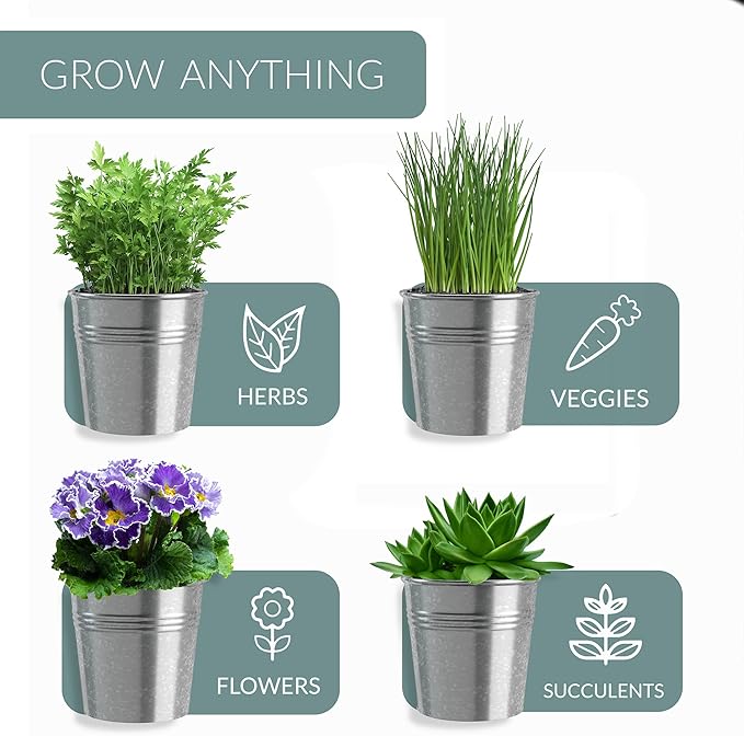 Barnyard Designs Indoor Herb Garden Planter Set - Image 6