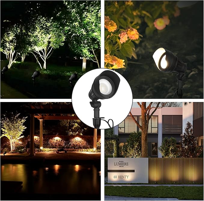 DEWENWILS LED Low Voltage Landscape Lights, 14W 540LM 3000K 12V Aluminum - Image 6