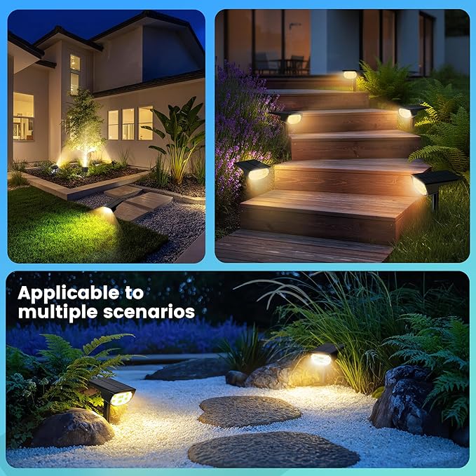 Solar Spot Lights Outdoor IP68 Waterproof, Ultra-Bright Performance，Simple Modes - Image 7