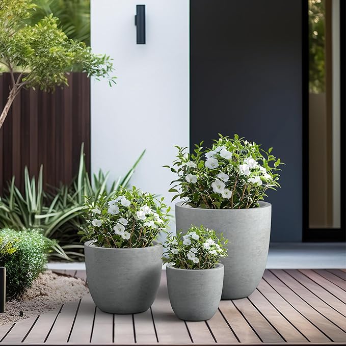Kante 18", Outdoor Indoor Large Planter Pots - Image 6