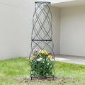 35-Inch Metal Garden Obelisk Trellis by Goooxim