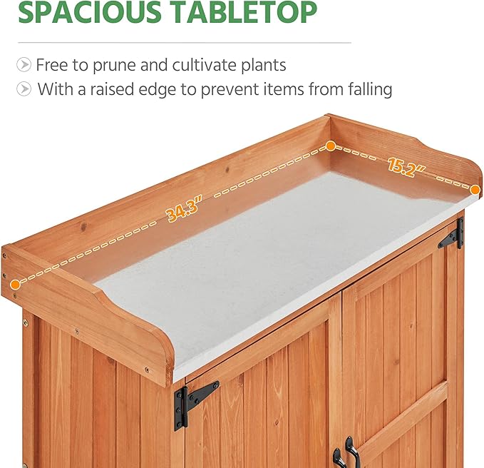 Yaheetech Garden Potting Bench Table - Image 9