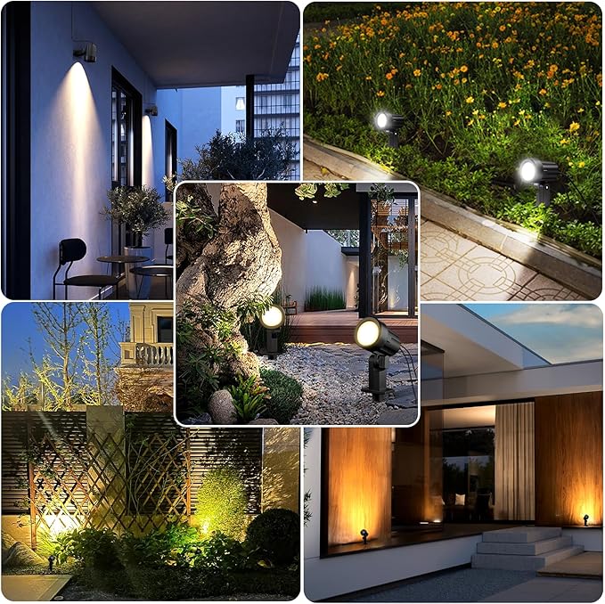 MEIKEE Solar Spot Lights Outdoor, 4-in-1 Solar Landscape Lights, 4W/6V IP66 - Image 8