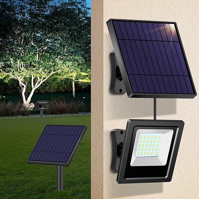 Solar Lights Outdoor Bright Solar Flood Lights 4400mAh 5500K Dusk to Dawn Led - Image 7