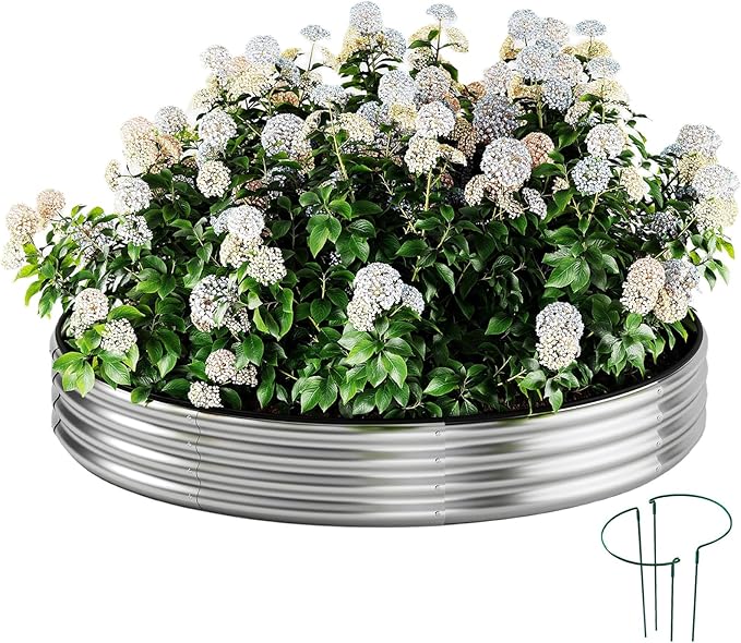 Galvanized Metal Planter Raised Garden Bed Kit by ZFHgarden