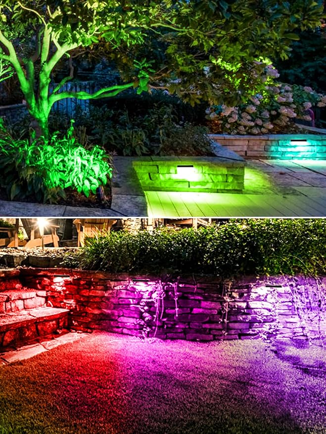 5W RGB Retaining Wall Lights 7 inch LED Hardscape Lighting Color Changing Low - Image 6