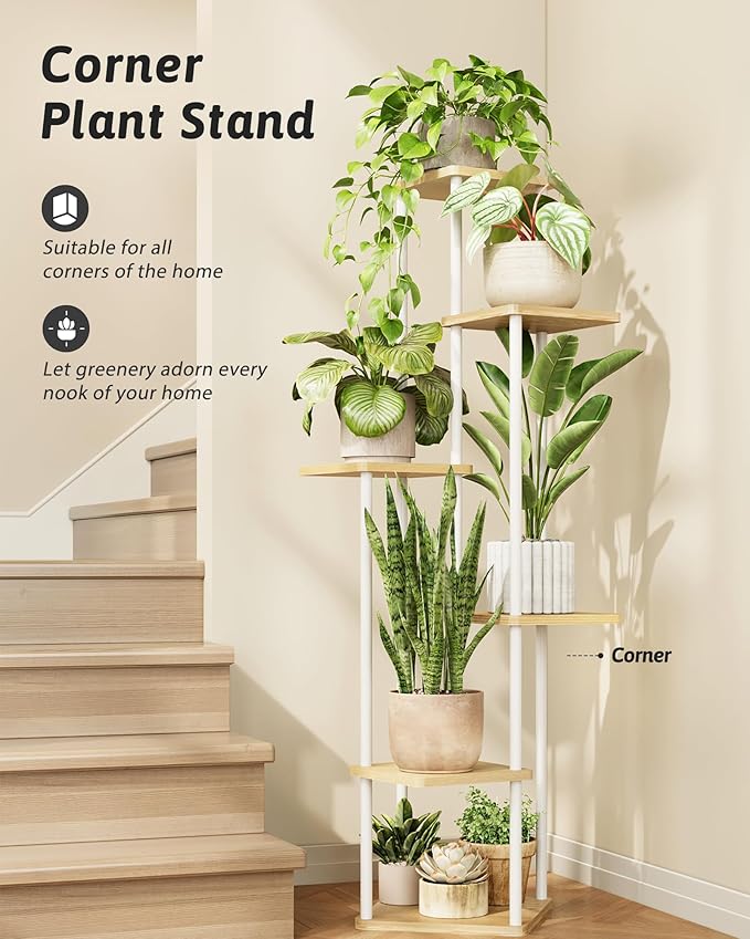 Tall Plant Stand Indoor 6 Tiered Plant Shelf - Image 3