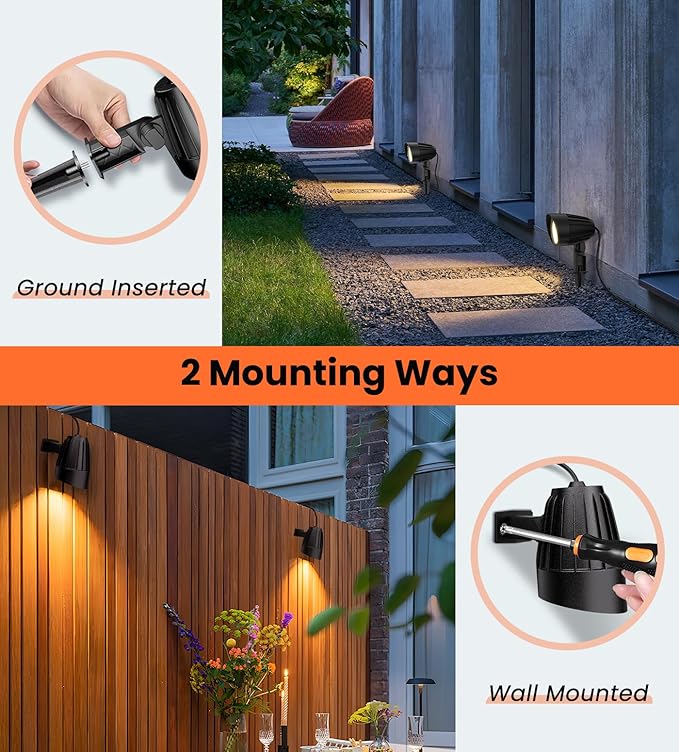 MEIKEE 15W 1500LM Low Voltage Landscape Lighting 12-24V Warm White LED - Image 8