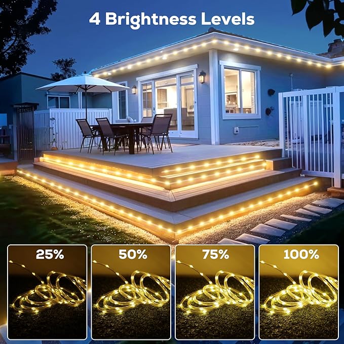 50FT 360 LED Waterproof Rope Lights Outside - Image 5