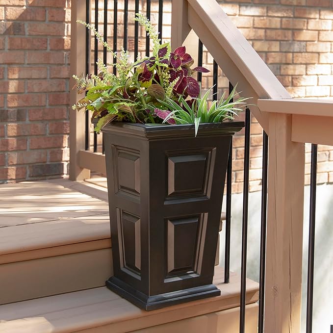 Mayne Wyndham 24-Inch Tall Planter – Self-Watering, Weather-Resistant Planter - Image 7