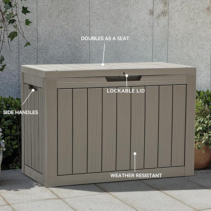 YITAHOME 45 Gallon Deck Box, Outdoor Storage Box - Image 5