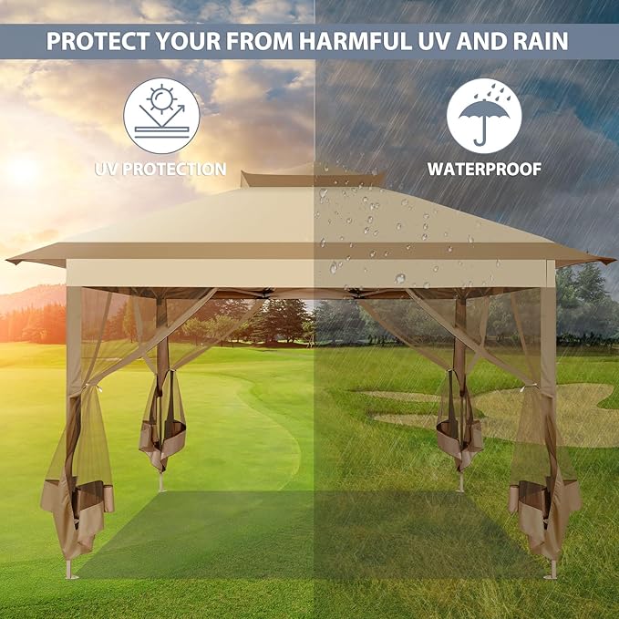 COBIZI 11x11 FT Pop up Gazebo Canopy Tent - Image 4