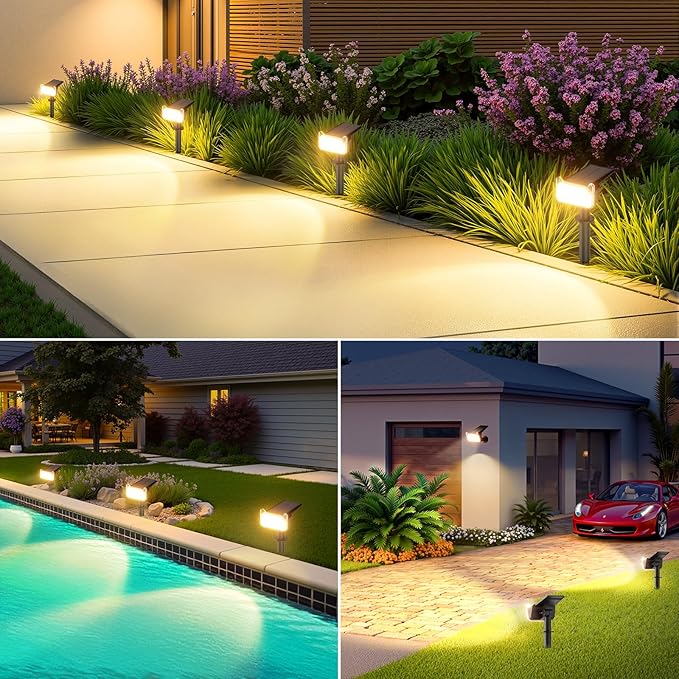 WdtPro Solar Lights Outdoor Waterproof, Solar Spot Lights Outdoor - Image 7