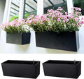 LaLaGreen Wall Planters for Outdoor Black Self Watering System Hanging Plant by L%C3%A1L%C3%A1Green